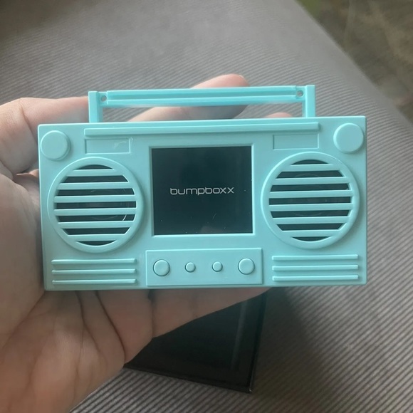 Bumpboxx Microboom Wearable Bluetooth Speaker Boombox w/ Chain - Tiphany Blue - Picture 5 of 12